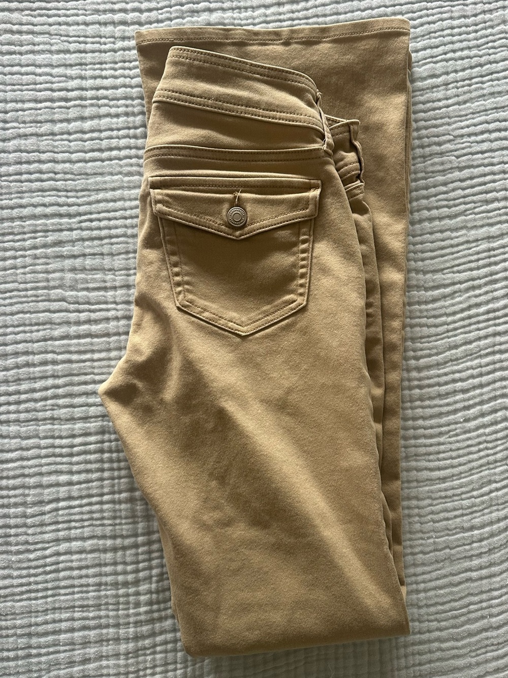 Aeropostale mid rise flare khakis